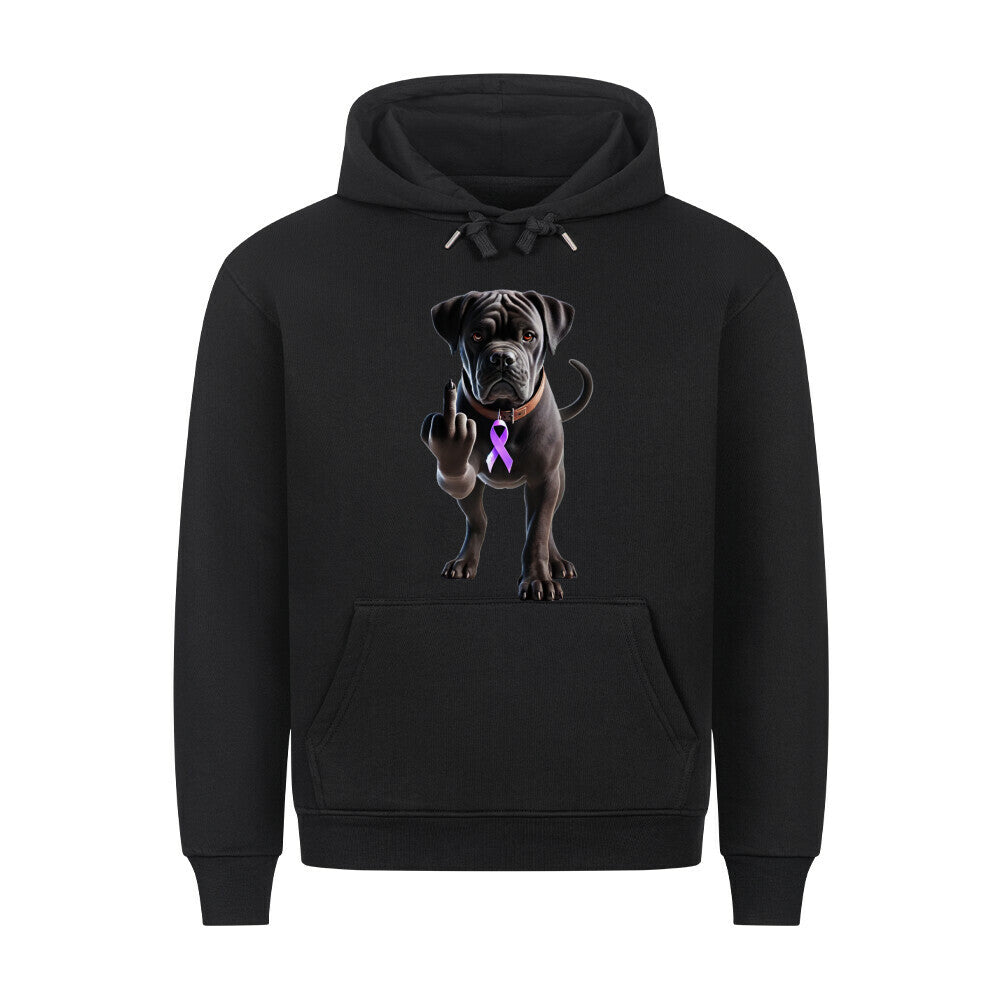 Premium Hoodie "Cane Corso - Fuck Cancer" Schwarz – hunde-shirt.de