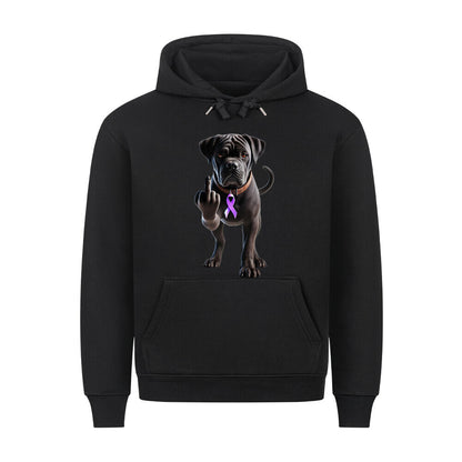 Premium Hoodie "Cane Corso - Fuck Cancer" Schwarz – hunde-shirt.de