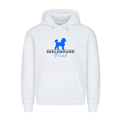 Premium Hoodie "Pudel - Seelenhund" Weiß – hunde-shirt.de