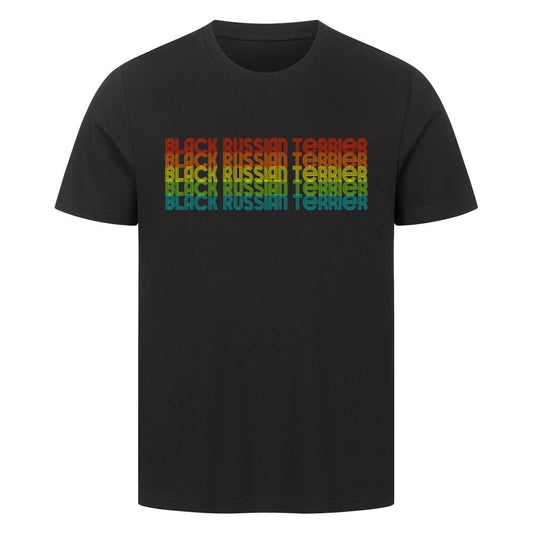 Premium T-Shirt "Black Russian - RETRO" Schwarz – hunde-shirt.de