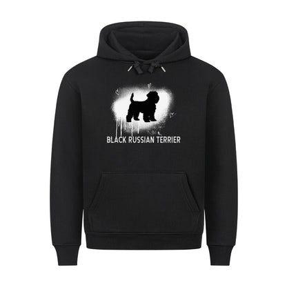 Premium Hoodie "Black Russian - Brush" Schwarz – hunde-shirt.de