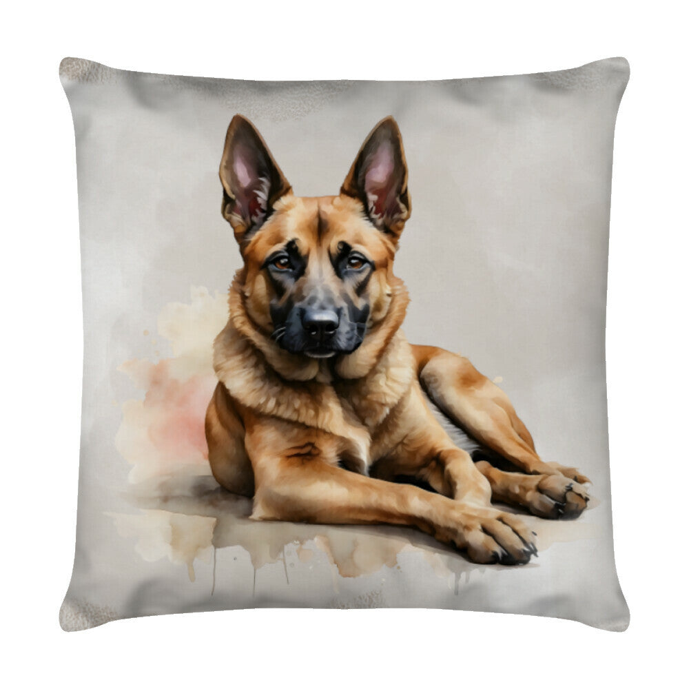 Kissen "Malinois - RELAX" Weiß – hunde-shirt.de