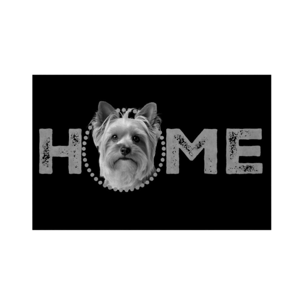 Fußmatte "Biewer Terrier - HOME-Edition II" Weiß – hunde-shirt.de