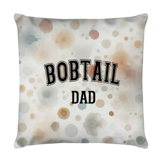 Kissen "Bobtail - DAD" Weiß – hunde-shirt.de