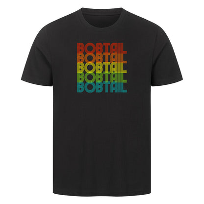 Premium T-Shirt "Bobtail - RETRO" Schwarz – hunde-shirt.de