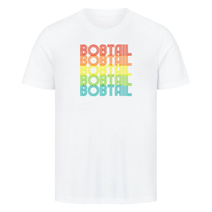 Premium T-Shirt "Bobtail - RETRO" Weiß – hunde-shirt.de