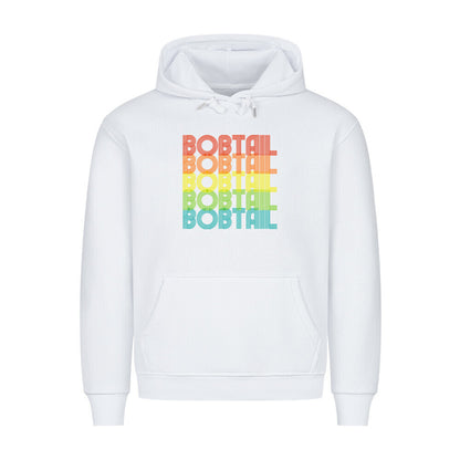 Premium Hoodie "Bobtail - RETRO" Weiß – hunde-shirt.de
