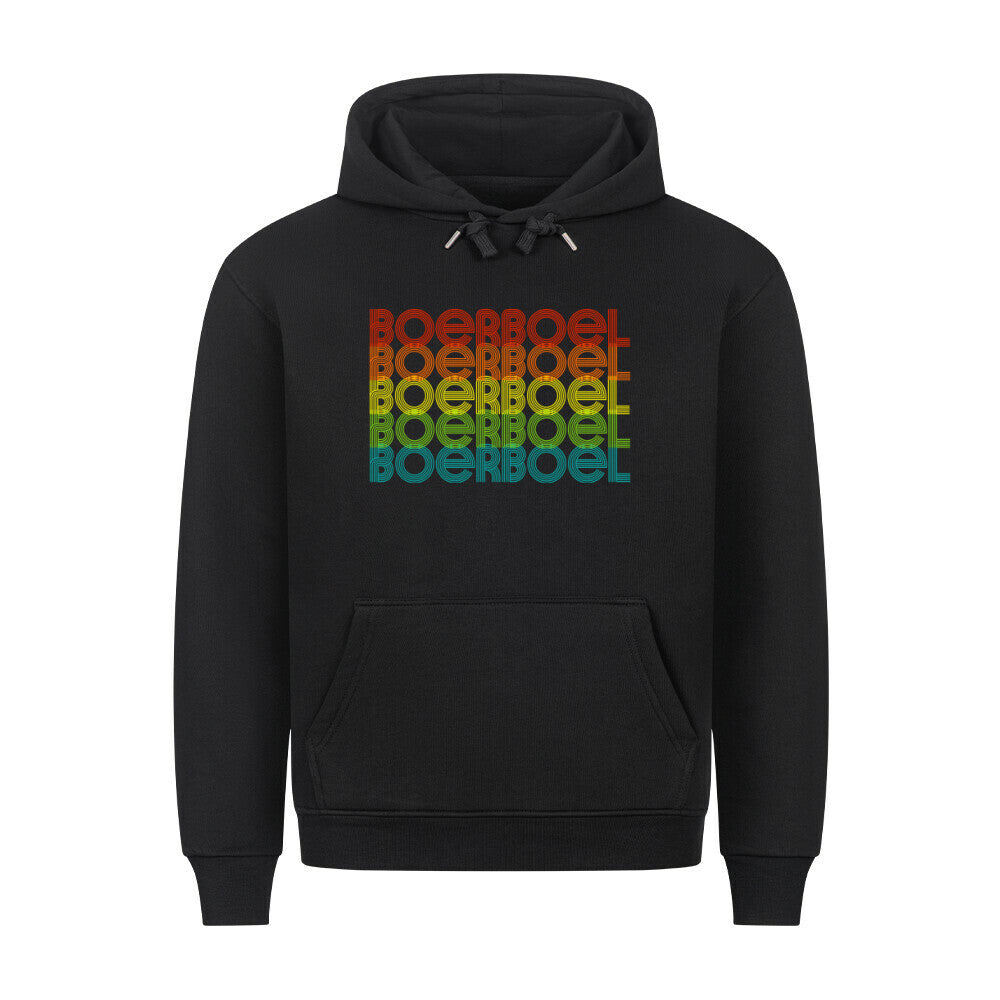 Premium Hoodie "Boerboel - RETRO" Schwarz – hunde-shirt.de