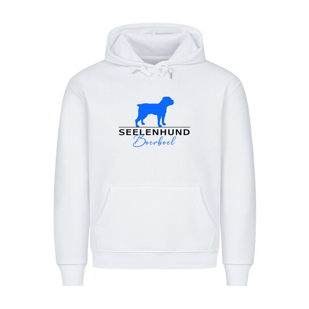 Premium Hoodie "Boerboel - Seelenhund" Weiß – hunde-shirt.de