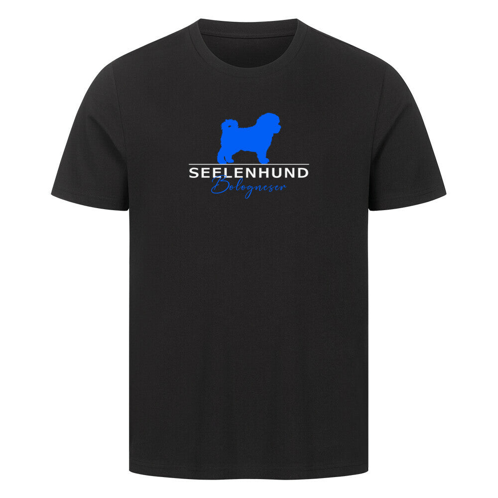 Premium T-Shirt "Bologneser- Seelenhund" Schwarz – hunde-shirt.de