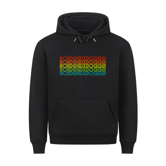 Premium Hoodie "Bordeauxdogge- RETRO" Schwarz – hunde-shirt.de