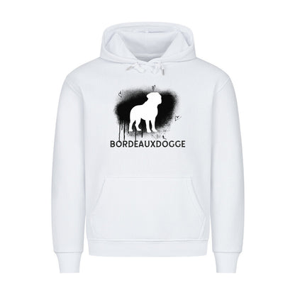 Premium Hoodie "Bordeauxdogge- Brush" Weiß – hunde-shirt.de