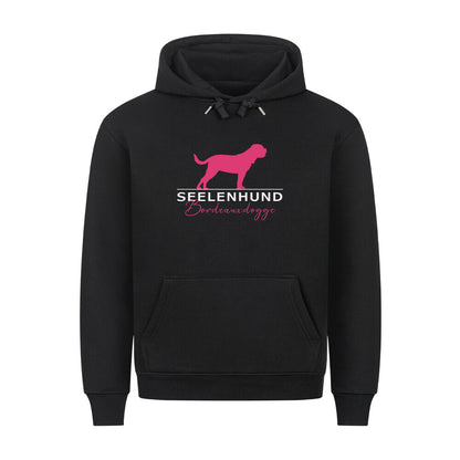 Premium Hoodie "Bordeauxdogge- Seelenhund" Schwarz – hunde-shirt.de