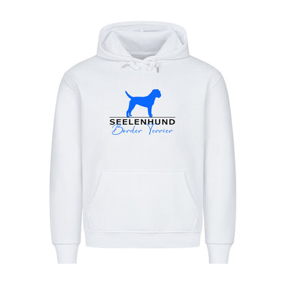 Premium Hoodie "Border Terrier - Seelenhund" Weiß – hunde-shirt.de