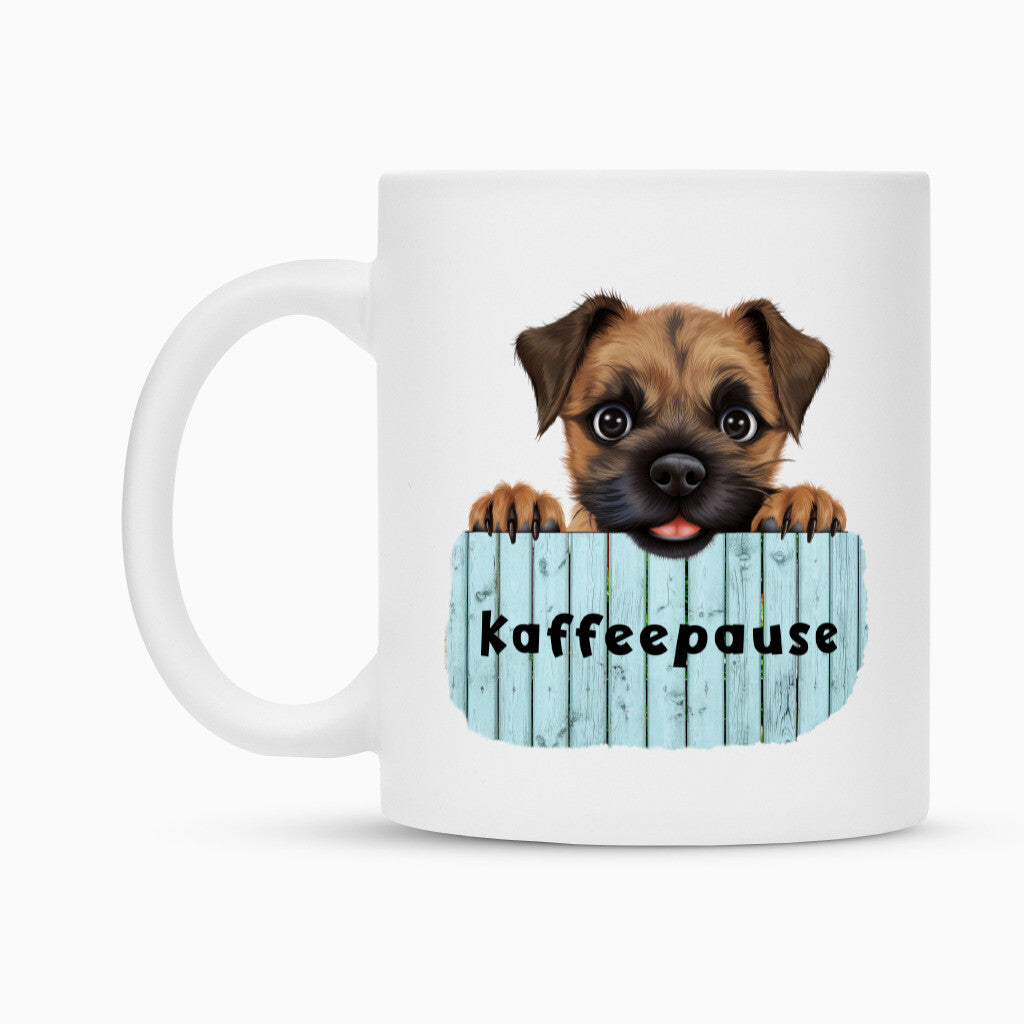 Tasse "Border Terrier - Kaffeepause" – hunde-shirt.de
