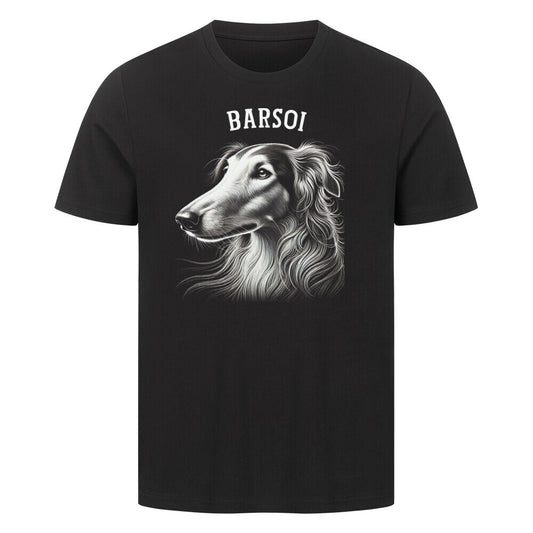 Premium T-Shirt "Barsoi - Pure" Schwarz – hunde-shirt.de