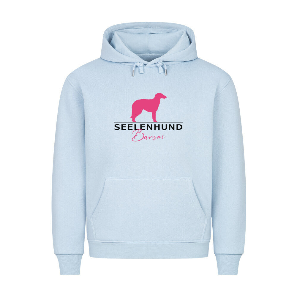 Premium Hoodie "Barsoi - Seelenhund" Babyblau – hunde-shirt.de
