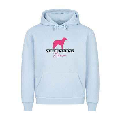 Premium Hoodie "Barsoi - Seelenhund" Babyblau – hunde-shirt.de