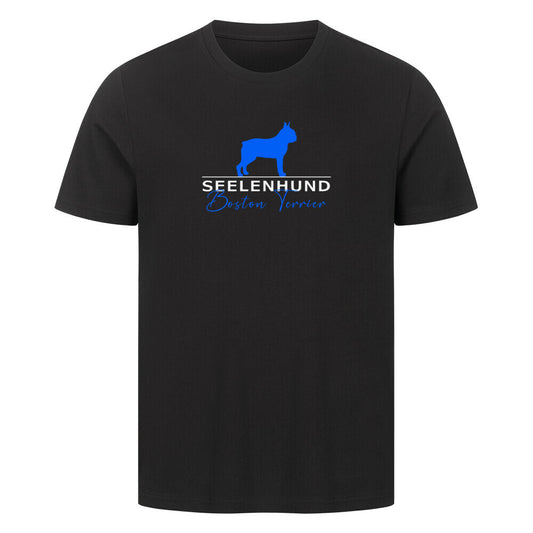 Premium T-Shirt "Boston Terrier - Seelenhund" Schwarz – hunde-shirt.de