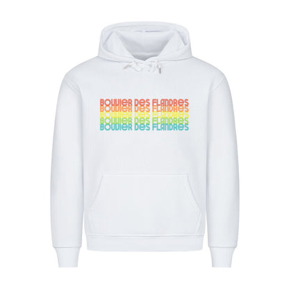 Premium Hoodie "Bouvier - RETRO" Weiß – hunde-shirt.de