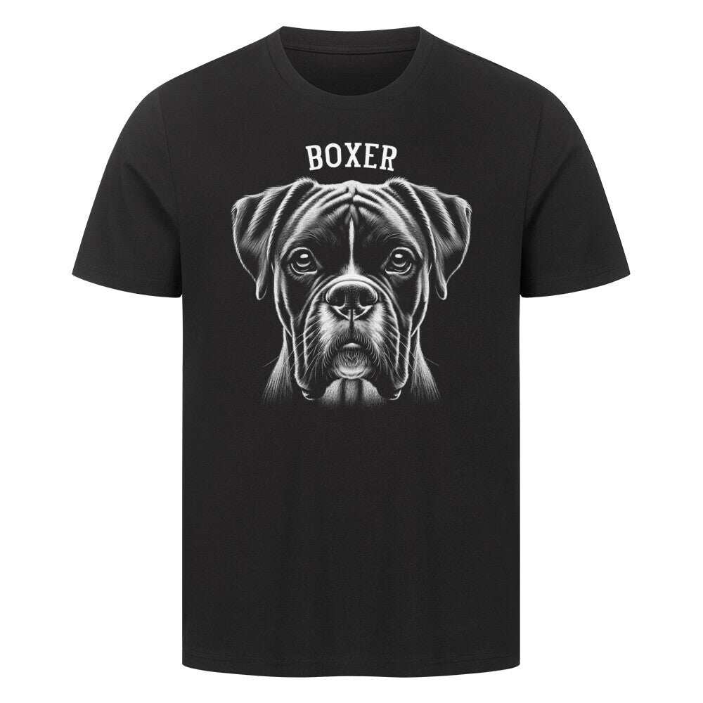 Premium T-Shirt "Boxer - Pure" Schwarz – hunde-shirt.de