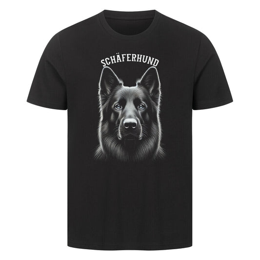 Premium T-Shirt "Schwarzer Schäferhund - Pure" Schwarz – hunde-shirt.de
