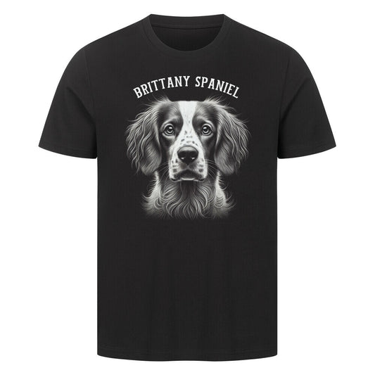 Premium T-Shirt "Brittany Spaniel - Pure" Schwarz – hunde-shirt.de
