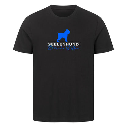 Premium T-Shirt "Brüsseler Griffon - Seelenhund" Schwarz – hunde-shirt.de
