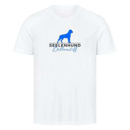 Premium T-Shirt "Bullmastiff - Seelenhund" Weiß – hunde-shirt.de