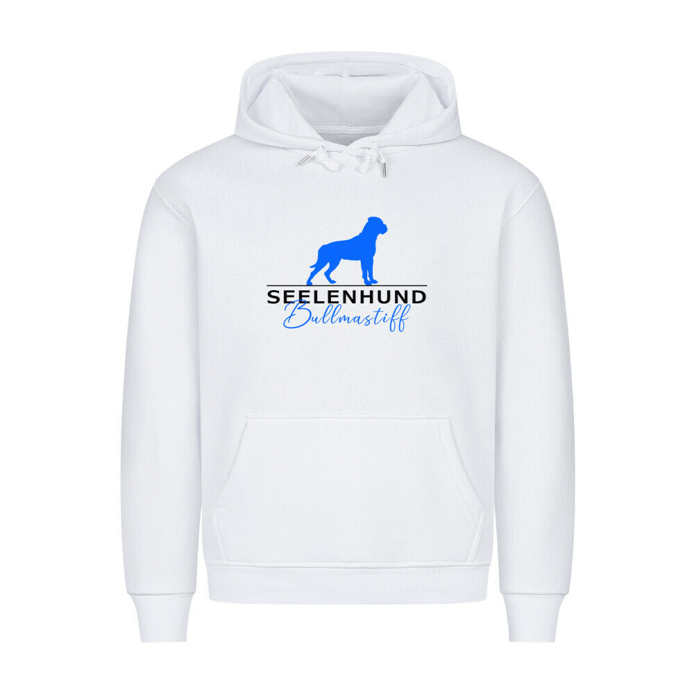 Premium Hoodie "Bullmastiff - Seelenhund" Weiß – hunde-shirt.de