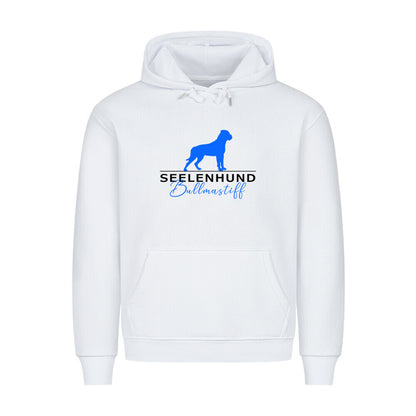 Premium Hoodie "Bullmastiff - Seelenhund" Weiß – hunde-shirt.de