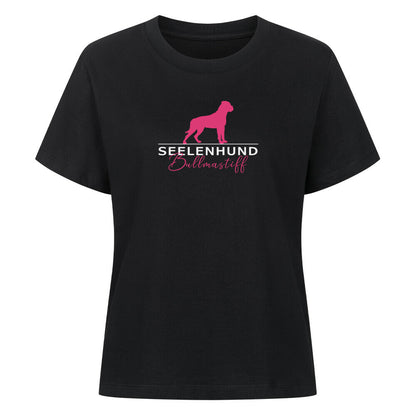 Premium Organic Damen-Shirt "Bullmastiff - Seelenhund" Schwarz – hunde-shirt.de
