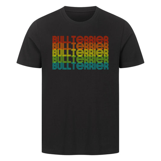 Premium T-Shirt "Bullterrier - RETRO" Schwarz – hunde-shirt.de