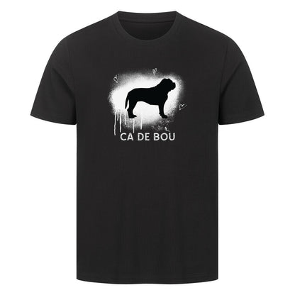 Premium T-Shirt "Ca de Bou - Brush" Schwarz – hunde-shirt.de