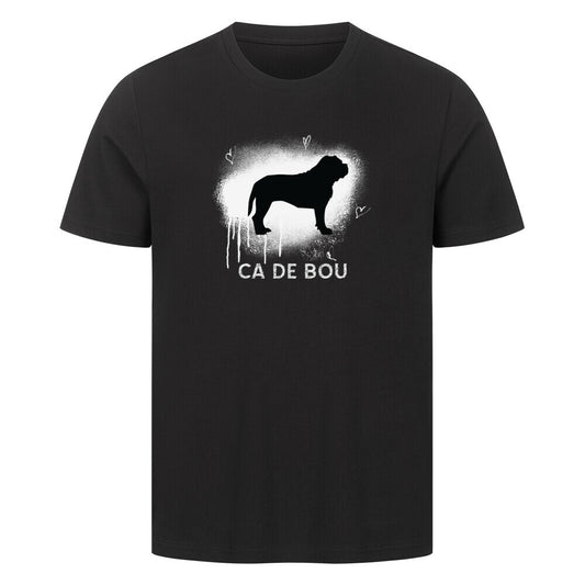 Premium T-Shirt "Ca de Bou - Brush" Schwarz – hunde-shirt.de