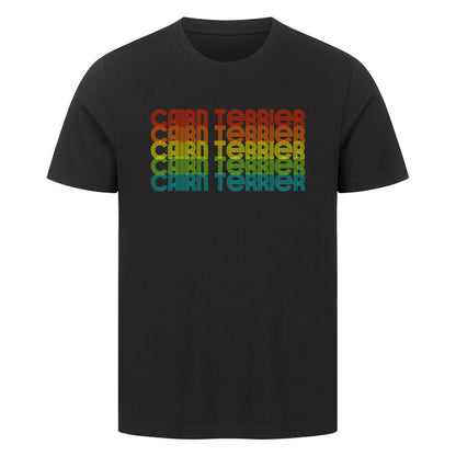 Premium T-Shirt "Cairn Terrier - RETRO" Schwarz – hunde-shirt.de