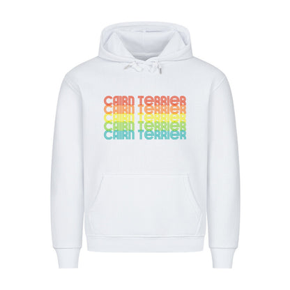 Premium Hoodie "Cairn Terrier - RETRO" Weiß – hunde-shirt.de