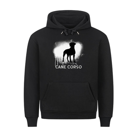 Premium Hoodie "Cane Corso - Brush" Schwarz – hunde-shirt.de