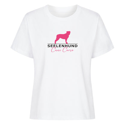 Premium Damen-Shirt "Cane Corso - Seelenhund II" Weiß – hunde-shirt.de