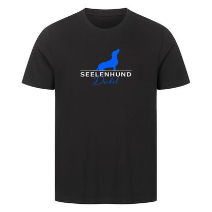 Premium T-Shirt "Dackel - Seelenhund" Schwarz – hunde-shirt.de