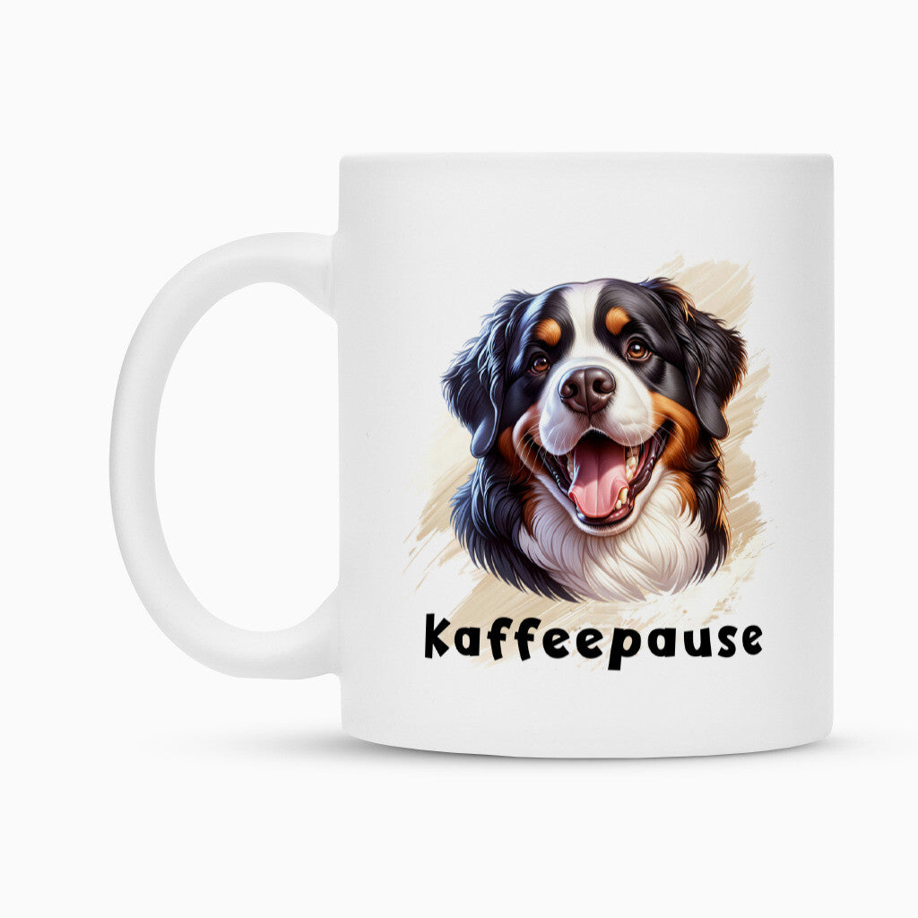 Tasse "Berner Sennenhund - Kaffeepause" – hunde-shirt.de