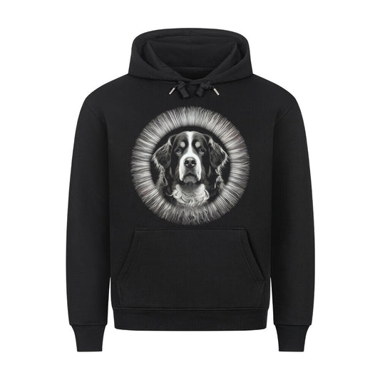 Premium Hoodie "Berner Sennenhund - Bright" Schwarz – hunde-shirt.de