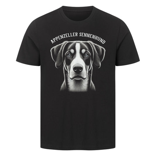 Premium T-Shirt "Appenzeller - Pure" Schwarz – hunde-shirt.de