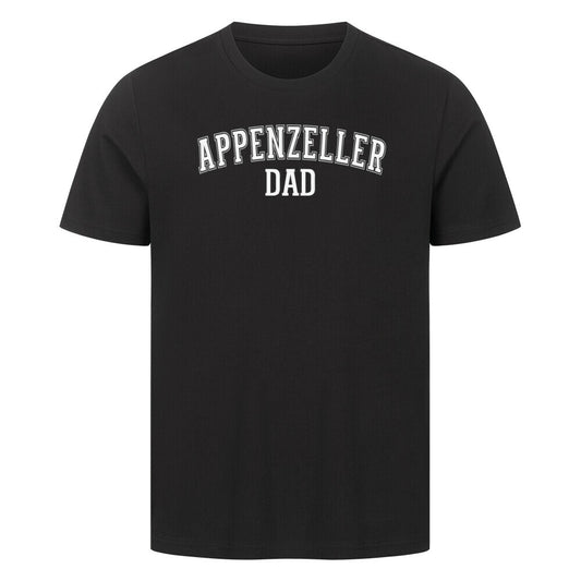 Premium T-Shirt "Appenzeller - DAD" Schwarz – hunde-shirt.de