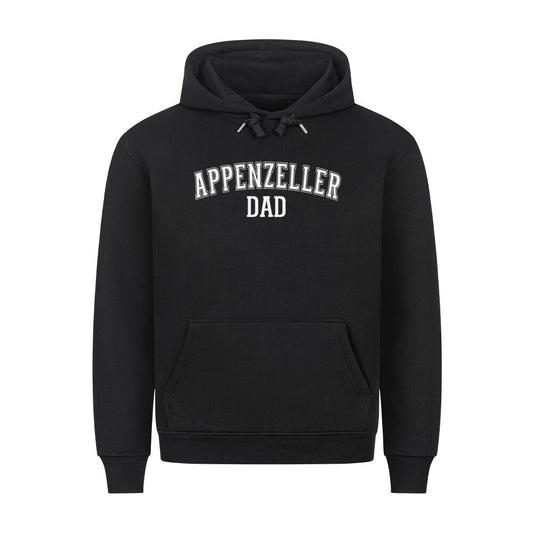 Premium Hoodie "Appenzeller - DAD" Schwarz – hunde-shirt.de