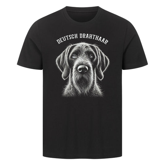 Premium T-Shirt "Deutsch Drahthaar - Pure" Schwarz – hunde-shirt.de