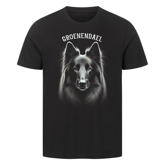 Premium T-Shirt "Groenendael - Pure" Schwarz – hunde-shirt.de