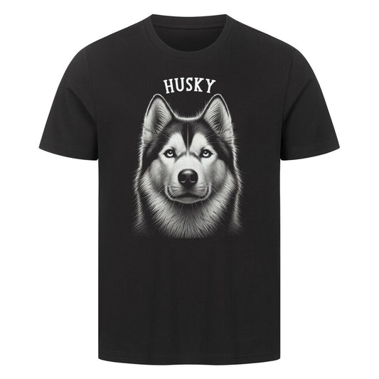 Premium T-Shirt "Husky - Pure" Schwarz – hunde-shirt.de
