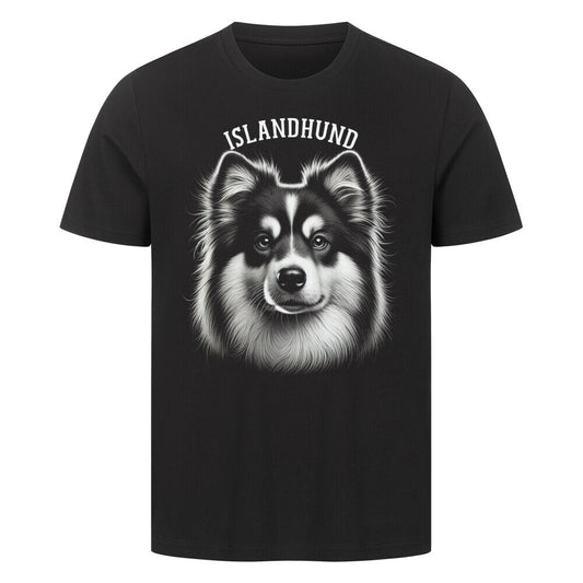 Premium T-Shirt "Islandhund - Pure" Schwarz – hunde-shirt.de