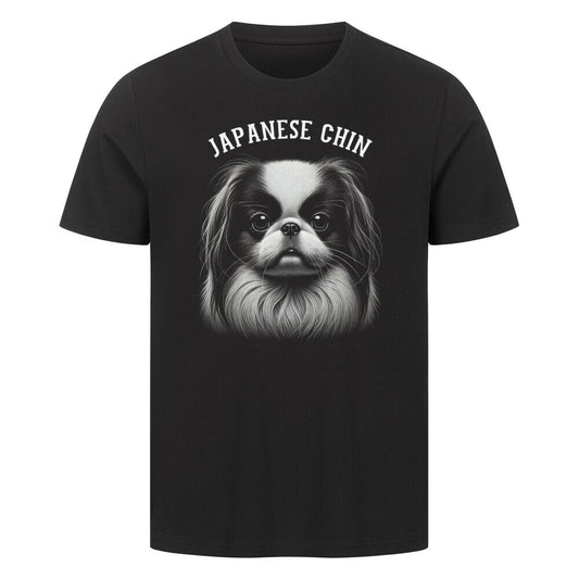 Premium T-Shirt "Japanese Chin - Pure" Schwarz – hunde-shirt.de